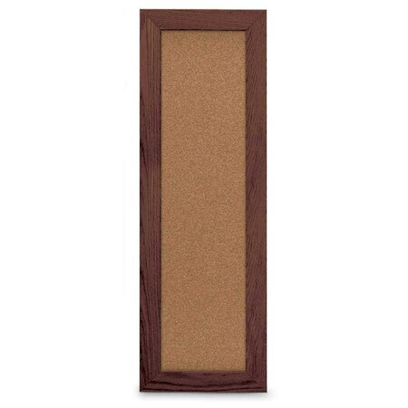United Visual Products Sliding Door Indoor Enclosed Corkboard, 7 UV9010ACS-BRONZE-PEARL